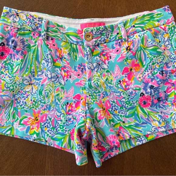 Lilly Pulitzer Pants - Lilly Pulitzer Amalfi Blue Alligator Isle Callahan Knit Shorts